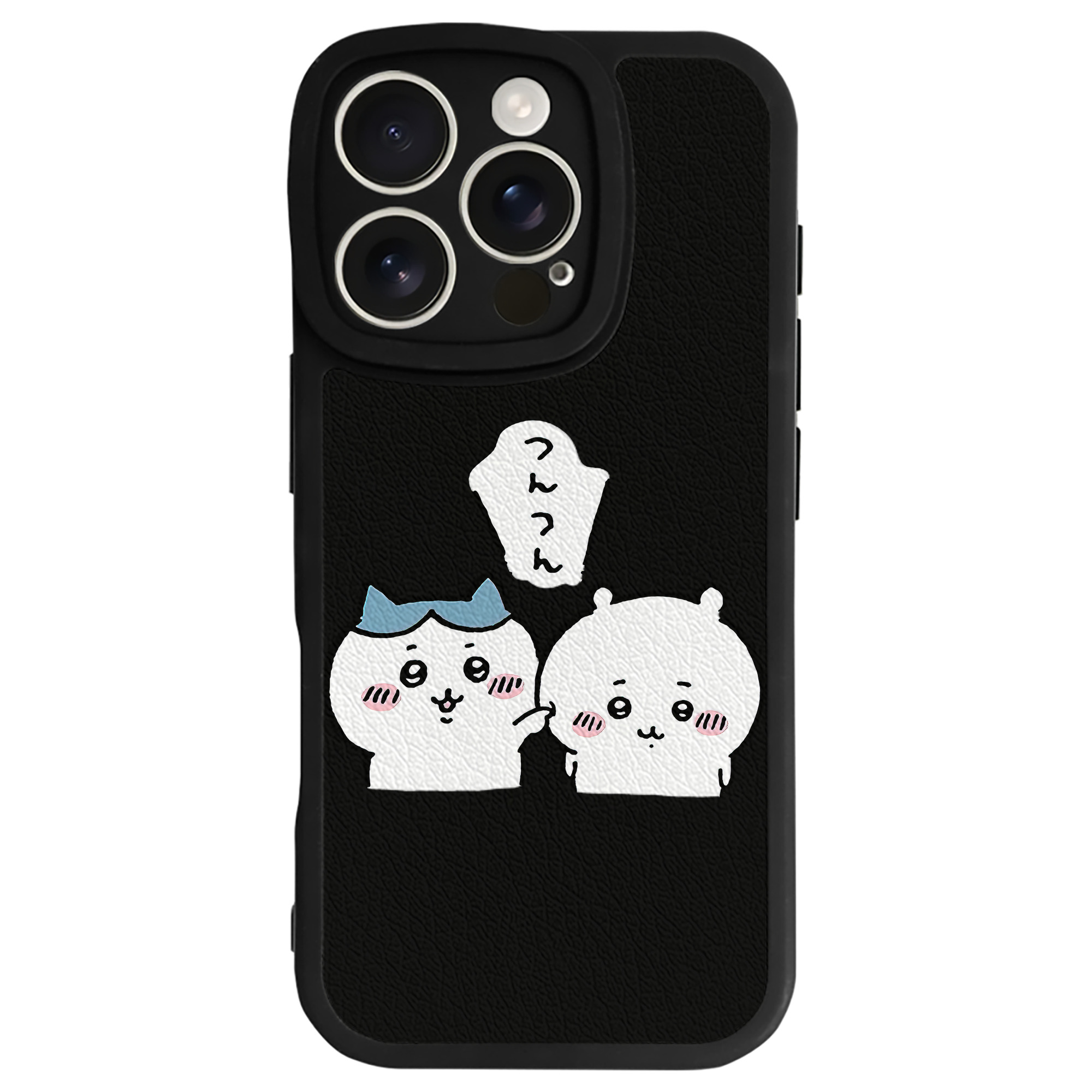 （画像用） ちいかわ ちいかわ Chii-kawa chiikawa 【iPhone 16シリーズ対応】シリコンスマホケース（レザー調） 材質：シリコン